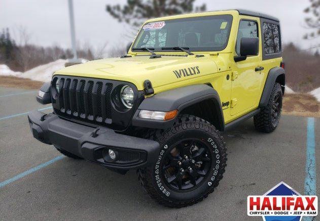 Yellow 2023 Jeep Wrangler Willys